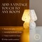 Next Glow Mushroom Lamp - Retro Funky Aesthetic LED Table Lamp, Dimmable E26 Socket Bulb